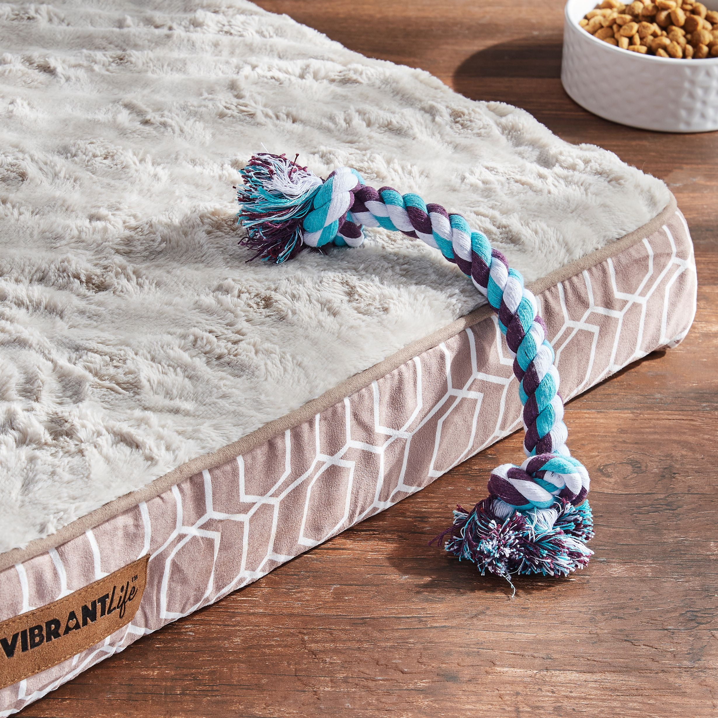 Vibrant Life XL Therapeutic Pet Bed, Tan