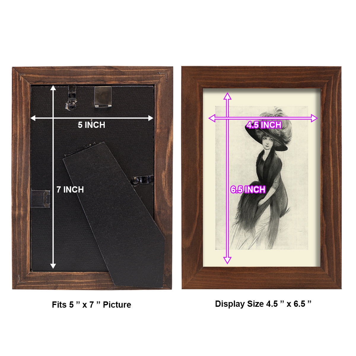 Feather Hat II -Framed Print w/glass-Chestnut
