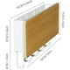 thumbnail image 3 of 1 pieza, placa de bambú blanca, gancho de pared para llaves, porta cartas y llaves, organizador, montado en la pared, con 5 ganchos para llaves, para el hogar y la oficina., 3 of 5