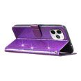 thumbnail image 7 of For iPhone 11 Pro Max Wallet Case Bling Shiny Premium PU Leather with RFID Blocking Card Slots Holder Magnetic Flip Kickstand Shockproof Wrist Strap Cover For iPhone 11 Pro Max, Purple, 7 of 7