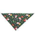 thumbnail image 1 of sweethay Toalla de saliva para mascotas de Navidad, pañuelo de animales pequeños, bufanda, babero, accesorio de decoración para fiestas, Ropa para mascotas papa noel verde, 1 of 6
