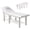 White, variant on 6 Leg Stationary Massage Table Spa Table with 30°Adjustable Backrest, 600Lbs Capacity, Heavy Duty PU Leather, Full Body Bed for Beauty Hairdressing Tattoo Therapy Treatment