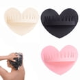 thumbnail image 1 of Organizador de cabello de baño con recolector de pelo de silicona – ReutilizableRecogepelos, para pared de ducha y bañera, resistente, fácil de instalar, pack de 1 vez, gris, 1 of 5