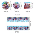 thumbnail image 2 of Spidey Birthday Party Supplies, Spidey Party Decorations and Tableware Set Includes Banner Hanging Swirls Paper Plates Napkins and Tablecloth, 2 of 4