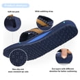 thumbnail image 4 of TEAHOO X STQ Beach Sandals Women's Flip Flops with Arch Support Quick Dry for Vacation Navy Size 7, 4 of 8