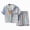 H145-Grey, variant on TOWED22 Girls Pajamas Satin Pajama Set Silk Pjs Short Sleeve Button Down Summer Sleepwear for Kids,3-4 Y