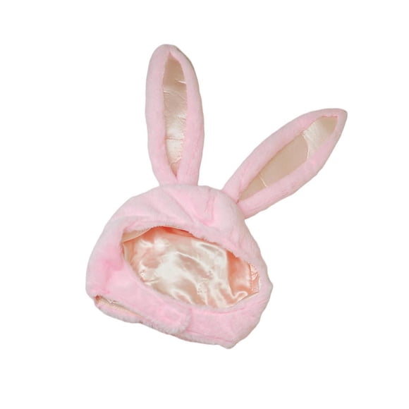 Bearachild Cute Rabbit Hat with Adjustable Ears Warm Soft Plush Animal Kits de decoración para fiestas Rosa 55cm