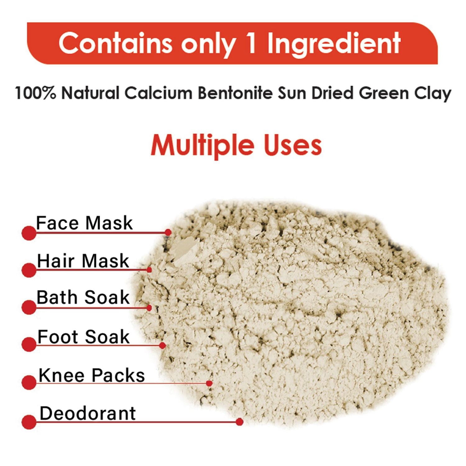 Aztec Secret Indian Healing Clay 1 Pound, World's Most Powerful Facial!