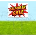 thumbnail image 1 of Summer Sale (18" x 24") Yard Sign, Includes Metal Step Stake, 1 of 6