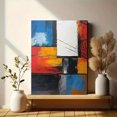 thumbnail image 6 of Abstract Geometric Block Decor Art/Canvas Painting， Suitable for Decorating Living Room， Bedroom， Office， Hotel， Dining Room， Hallway， Study Room， Apartment， Gallery and Business Space., 6 of 8