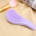 thumbnail image 3 of Peine para desenredar enredos portátil Herramienta de peinado de cepillo de masaje para el cabello (púrpura) Tmvgtek cuidado belleza, 3 of 9