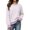 Pink-a, variant on Vivianyo HD Women's Striped Loose Long Sleeve T-Shirt, Womens Oversized Crew Neck Drop Shoulder Top for Casual Daily Wear, Sizes S-2XL