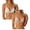 Beige 1PCS & Khaki 1PCS, variant on 1 Pcs Cotton Wireless Bralette, Bras for Women Padded Triangle Bra for Small Bust, Comfortable Everyday Bra