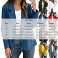 thumbnail image 3 of QIYAGBSA Blazer for Women, Long Sleeve Lapel Collar with Pockets for Office and Casual, 3 of 7