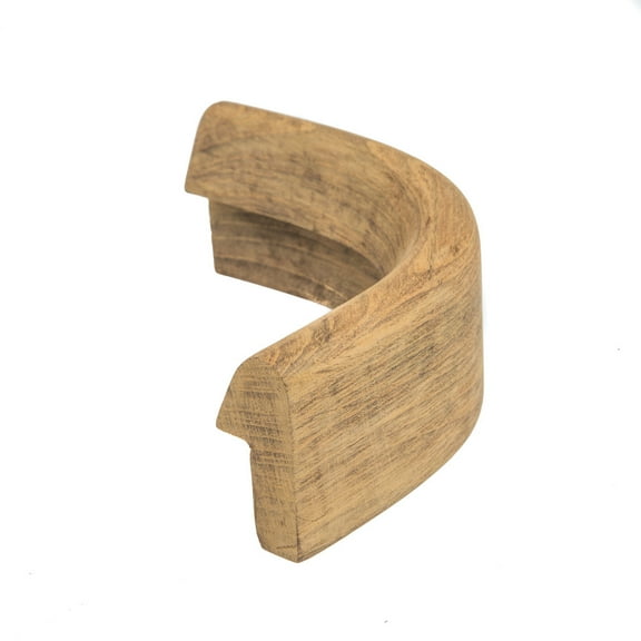 Whitecap 60833 Teak 1-5/8"H x 13/16"W Outside Corner Rail Molding