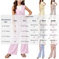 thumbnail image 3 of Amidoa Girls Summer Outfit Sets 2 Piece T-Shirt Tank Top and Casual Pants Set Kids Clothing Sets Black Size 14, 3 of 6
