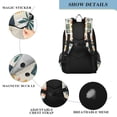 thumbnail image 4 of FORMRS School Backpack 17" Student Travel Bag with Laptop Compartment, Beige Playful Stamp, 4 of 7