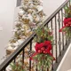 thumbnail image 4 of Christmas Wreath for Front Door Bowknot Pine Cone Balls Glowing Swags Lighted Wreath Party Festive Ornaments Party Decorations, 4 of 5