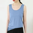 thumbnail image 2 of Summer Fashion Plus Size Tank for Women Trendy Clothes 2025 Solid Color Round Neck Sleeveless Casual Loose Up to 65% off!, 2 of 3