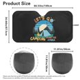 thumbnail image 5 of KUIFORTI Car Sun Shade Camping SUV Truck Accessories, Universal Car Window Screens for Traveling, Beach, Reflective Fabric Blocks UV Rays and Sun, Let's Go Camping Under The Staris, 5 of 6