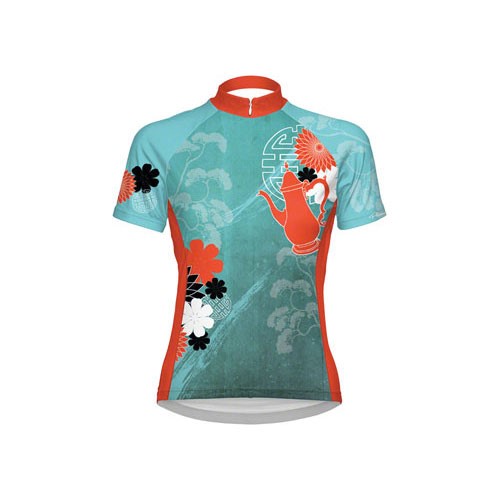 turquoise cycling jersey