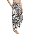thumbnail image 6 of Salouo Leopard And Zebra Print Women's Pajama Pants Casual Loose Sweatpants PJs Flowy Pants Drawstring Palazzo for Women Wide Leg Pants Lounge Pajama -Medium, 6 of 8