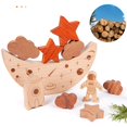 thumbnail image 1 of 11 bloques de apilables de con espacio lunar, juguetes de aprendizaje, bloques de construcción para bebés, entrenamiento de Yotijar Juego de equilibrio Juguetes de madera, 1 of 10