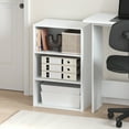 thumbnail image 2 of Furinno Basic 3-Tier Open Shelf Bookcase, Bookshelf, Storage Organizer, 11 x 17 x 26, White, 2 of 4