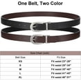 thumbnail image 6 of NANAHuang Reversible Leather Belts for Women with Rotated Metal Buckle Fashion Women Belts, 6 of 6