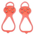 thumbnail image 1 of Garra de hielo con dientes, 1 par/juego, antideslizante, 5 dientes, crampones, cubierta para zapatos de escalada de invierno, confiable y duradera, 1 of 14