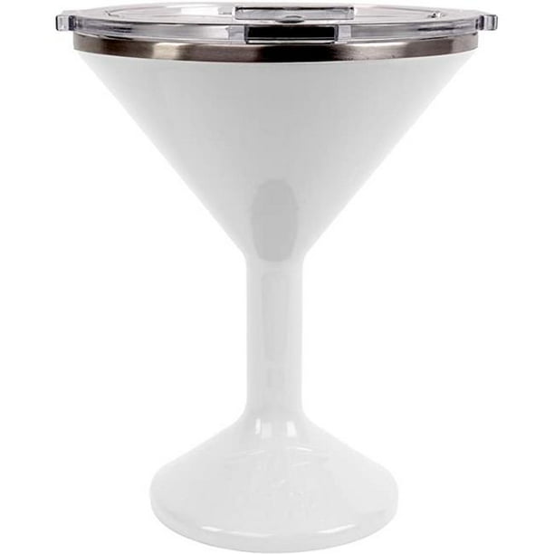 Orca ORCTINIPE 8 oz Tini Insulated Martini Glass, Pearl