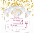 thumbnail image 2 of Darling Souvenir Blue Birthday Invitation Card Printable Elegant Fill or Write In Blank Party Invites 28 Pcs 5 x 7 Inches, 2 of 5