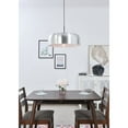 thumbnail image 2 of Indoor Modern Home Decorative Bright Ceiling Etude 1 Light Brushed Nickel Pendant, 2 of 7