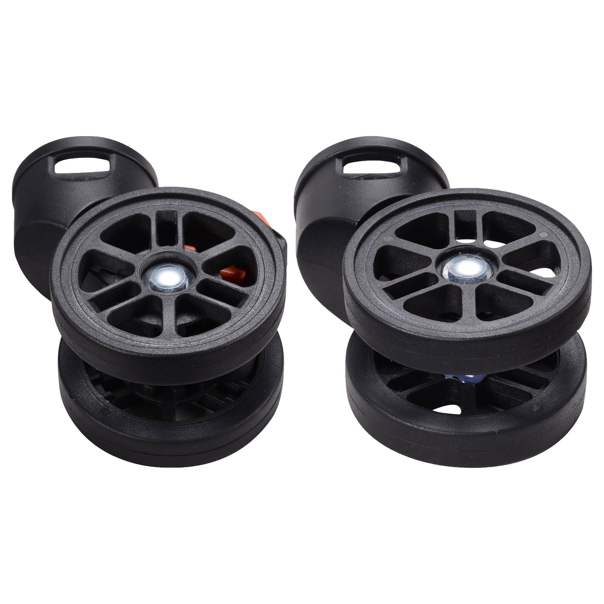 Byootique Set of 4 Swivel Replacement Wheel Caster with Locking Brake 360 Degree Rotate Caster for Makeup Case