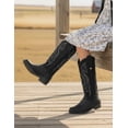 thumbnail image 3 of Bota Vaquera Para Niña Wildcat® Caña Alta Color Negro negro 20, 3 of 8