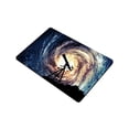 thumbnail image 2 of MKHERT Nebula Space Galaxy Telescope Silhouette Doormat Rug Home Decor Floor Mat Bath Mat 23.6x15.7 inch, 2 of 3