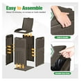 thumbnail image 2 of 30 Gallon Trash Can, Resin Outdoor Garbage Can with Lid, Waterproof Hideaway Patio Waste Bins for Outside Use (2 Pack, Deep Brown), 2 of 7