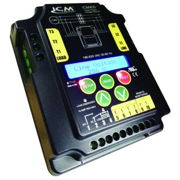 ICM Controls ICM455 Fully Programmable Three Phase Line Voltage Monitor