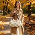 thumbnail image 4 of CSStudio Vintage Floral Lace Patchwork Shoulder Tote Soft Polyester Large Capacity Hobo Bag For Daily Travel Shopping, 4 of 8