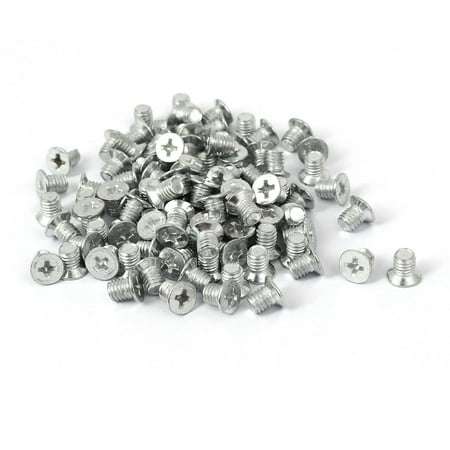 

M5x6mm 0.8mm Pitch Flat Head Countersunk Bolts Machine Screws 100pcs