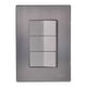 thumbnail image 1 of Placa Armada Inoxidable Con 2 Apagadores Sencillos Y 1 Apagador Escalera De Un Modulo Igoto gris oscuro, 1 of 6
