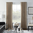 thumbnail image 5 of Side Mount 1 1/8" Diameter Curtain Rod Set of Two with Matte Black End Cap Finials and Steel Wall Mounted 12” to 20” Adjustable Curtain Rods, Matte Black, 5 of 6