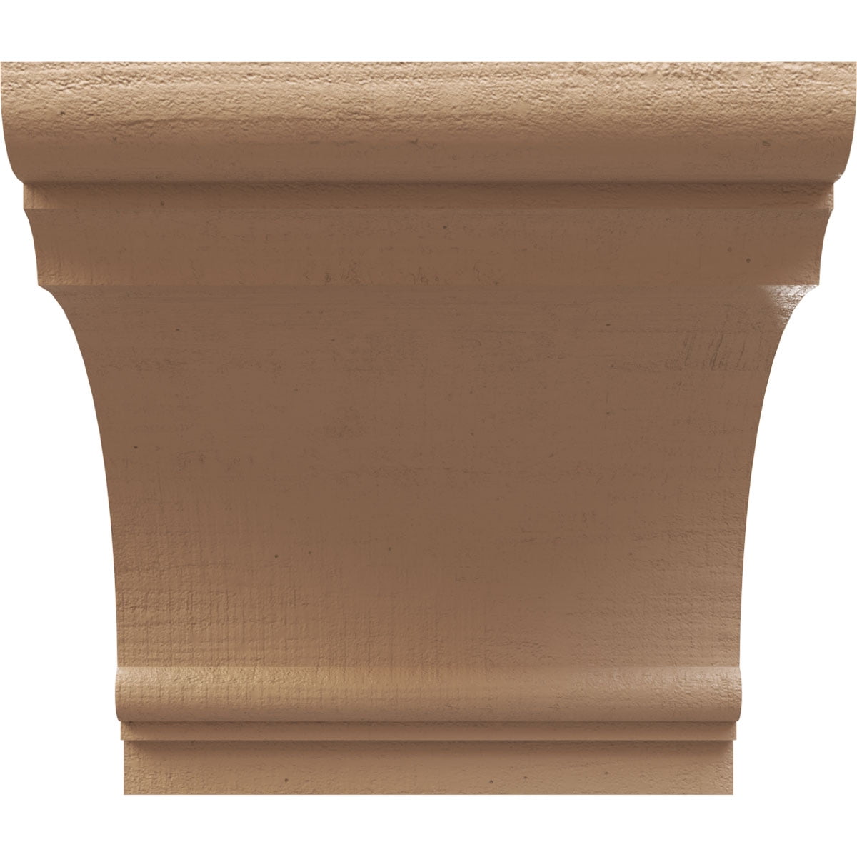 9"W x 9"D x 9"H Wide Hughes Rough Cedar Woodgrain TimberThane Corbel, Primed Tan