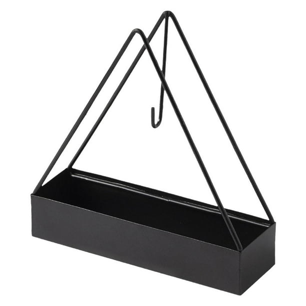 Quemador de incienso de mesa con espiral para mosquitos, escultura y adorno para quemador Triángulo negro