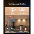 thumbnail image 6 of Lumary Smart Gimbal Recessed Light RGBAI and CCT Color Changing Modern Metal 4 Inch 1 Pack, 6 of 10
