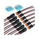 thumbnail image 1 of 6 Pair Dt 2 Pin Pigtail Kit Male Female Connector Adapter Socket Wiring Harness For Led Work Light, 1 of 5