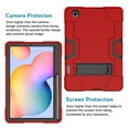 thumbnail image 3 of Dteck for Samsung Galaxy Tab S6 Lite Case 10.4 Inch 2022/2020 with Built-in Kickstand for Kids, Heavy Duty Hybrid Shockproof Case for Galaxy Tab S6 lite (SM-P610/P613/P615/P619),Red + Black, 3 of 7