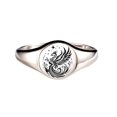 thumbnail image 1 of Rise From Signet Ring Inspiring Rise From Ring Rise From Incentive Ring With Motivational Card Inspirational Bird Ring Jewelry Gifts Fo, 1 of 5