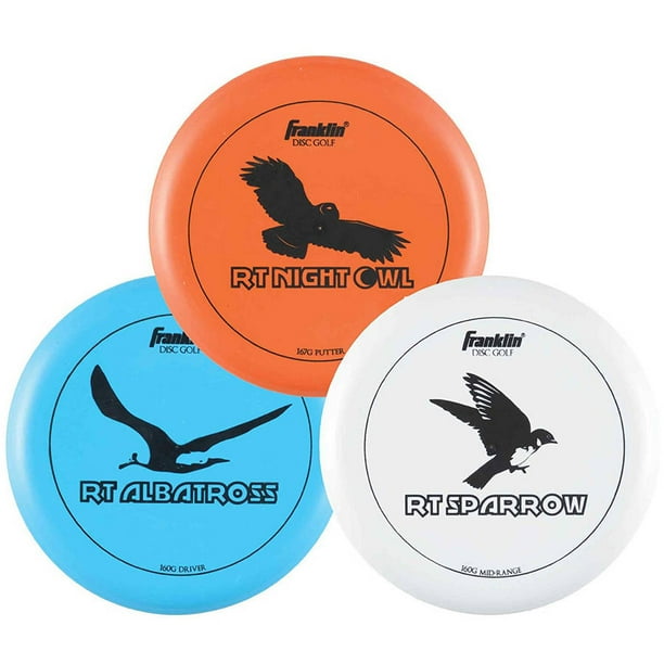 Franklin Sports Disc Golf 3 Disc Pro Set
