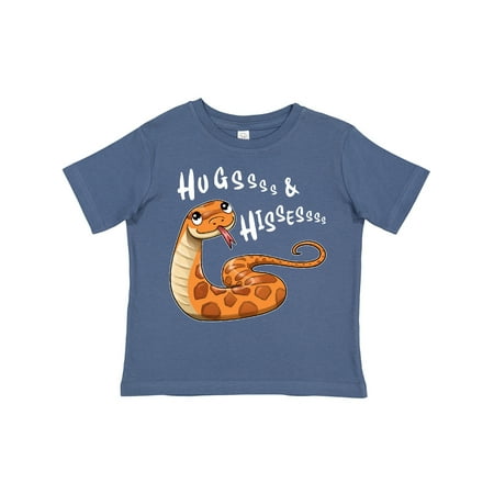 

Inktastic Hugs and Hisses- Cute Snake for Valentines Day Gift Toddler Boy or Toddler Girl T-Shirt